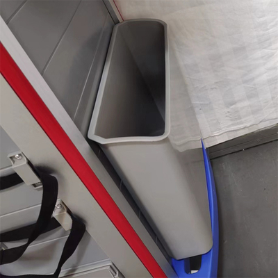 Emergency Crash Cart with 5 Drawers Defibrillator Platform IV Pole