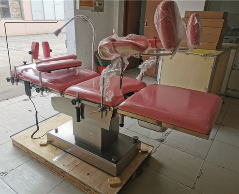 Electric Gynecological Surgical Table With LED Examination Lamp