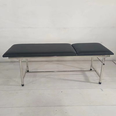 Professional Stainless Steel Examination Couch With Adjustable Headrest & Integrated Paper Dispenser