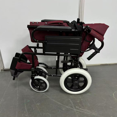 Lightweight 13.8kg Manual Wheelchair With Attendant Brakes, Toggle Locks & Fire-Resistant Seat