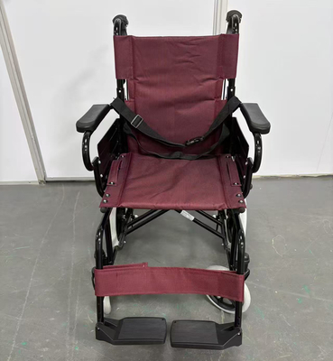 Lightweight 13.8kg Manual Wheelchair With Attendant Brakes, Toggle Locks & Fire-Resistant Seat