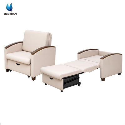 Cadeira-cama hospitalar multifuncional com design dobrável e economizador de espaço