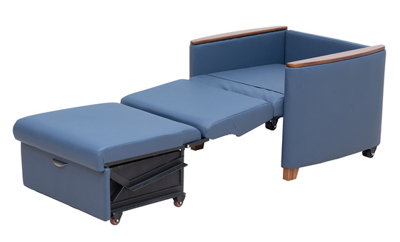 Cadeira-cama hospitalar multifuncional com design dobrável e economizador de espaço