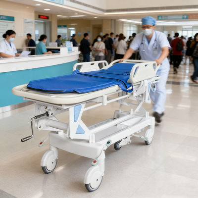 Multi-Function Manual Lift Stretcher Bed for ICU and ER