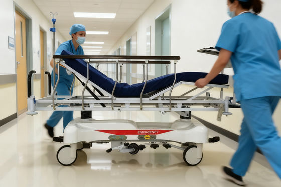 Multi-Function Hydraulic Emergency Trolley for ICU and Operating Theatre